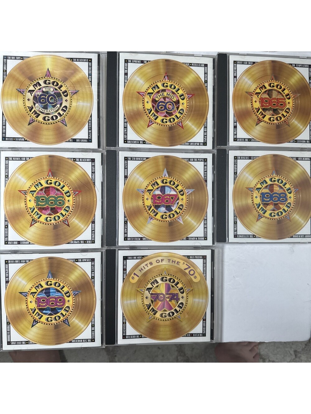 Time Life 1960s AM Gold 7 CD Lot 60s 1965 1966 1967 1968 1969 70’s 70-74 Mint
